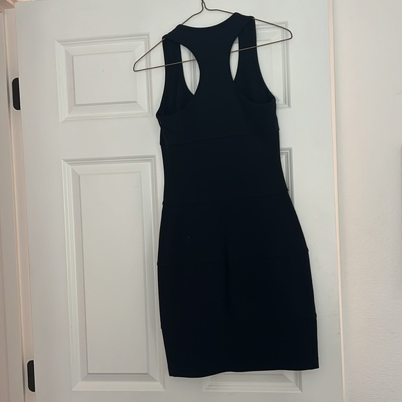 Diane Von Furstenberg Razorback Stretchy Navy Midi Dress - Picture 4 of 4